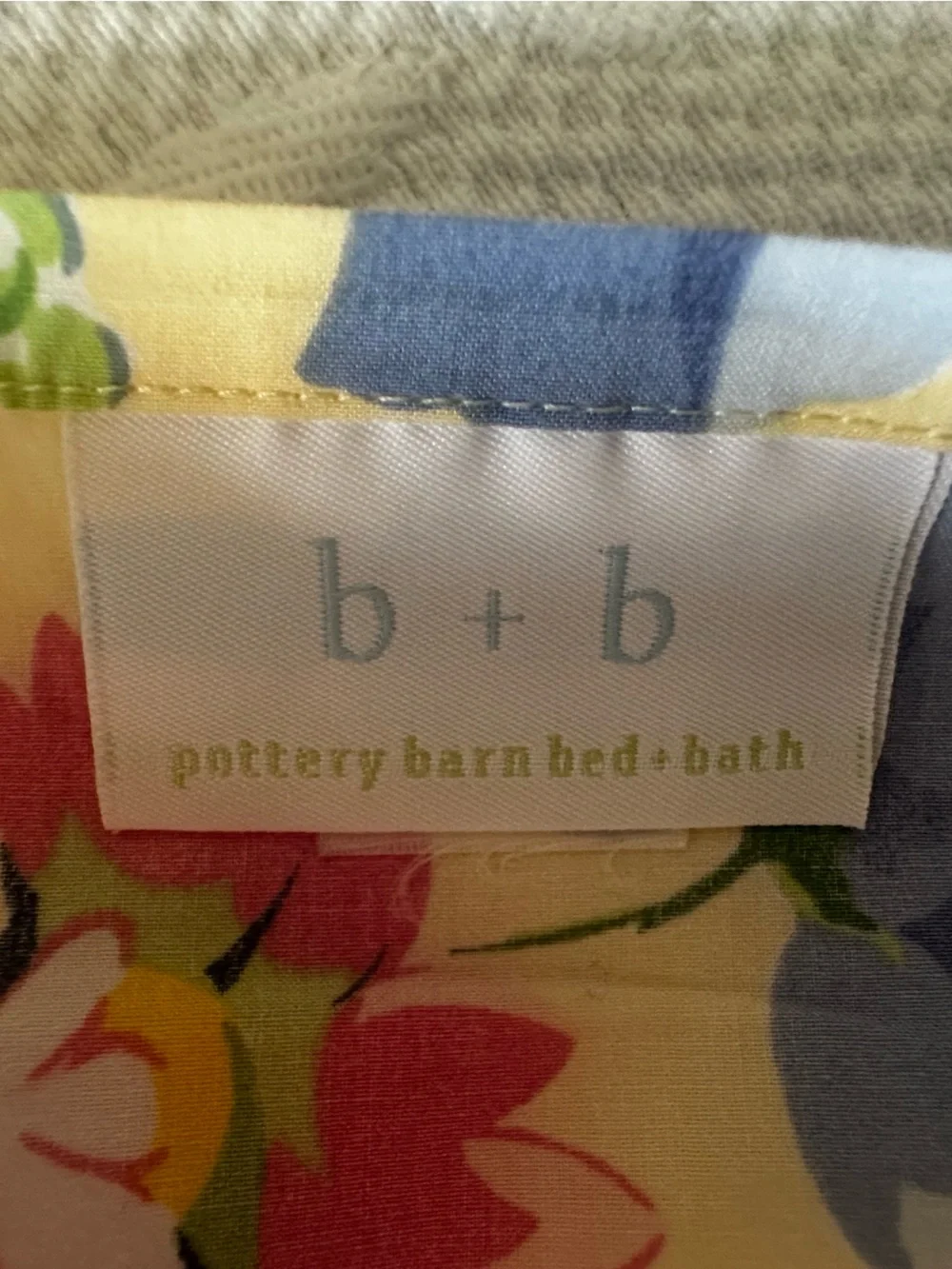 Pottery Barn Yellow Floral Duvet Cover
